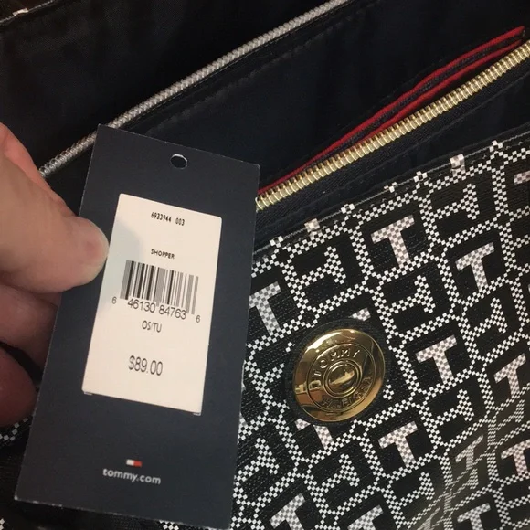 Tommy Hilfiger Black & White Tote Bag - Picture 10 of 10